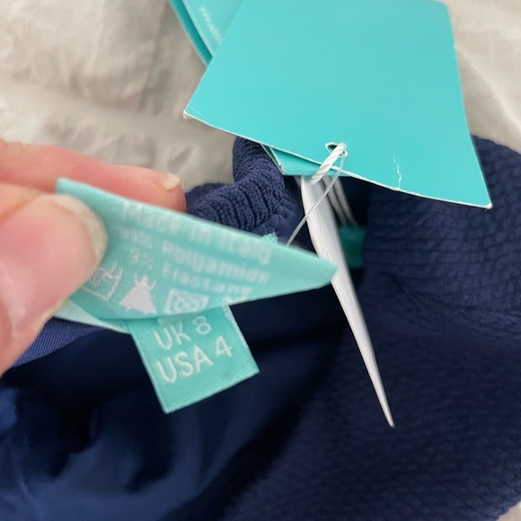 Melissa Odabash Hampton navy ridges high waist bikini bottom - Picture 9 of 13